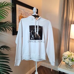 Calvin Klein Sequined Hoodie Sweater